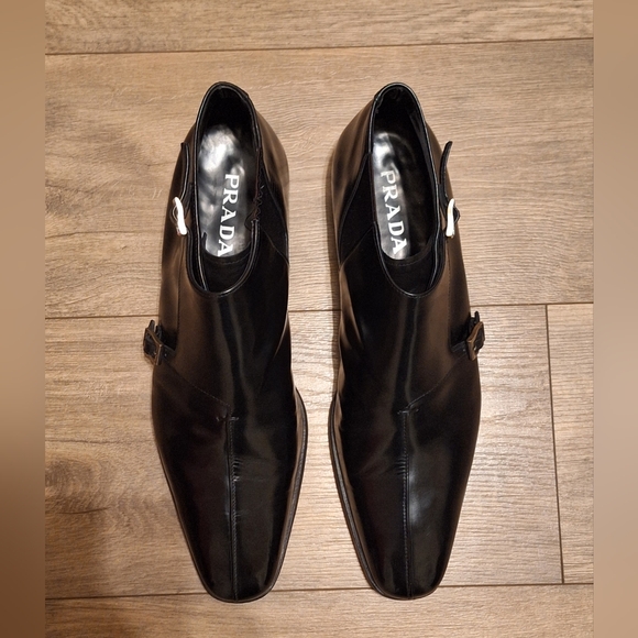 PRADA Double Monkstrap Ankle Boots (Mens Size 9.5 - Read description below) - Picture 10 of 16